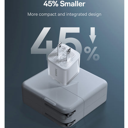 Cargador Rápido USB-C y Cable Nylon USB-C 1 Metro, Baseus, PD 20W
