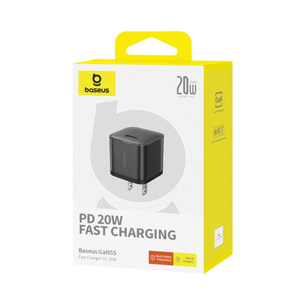 Cargador Rápido Tipo C, 20W, Negro