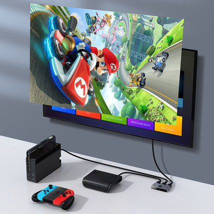 Switcher HDMI 2 en 1, Baseus, 4K