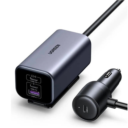 Cargador Rapido para Vehículos GAN 150W 4 puertos Ugreen