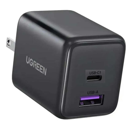 Cargador Carga Rápida 30W UGREEN USB-C y USB-A