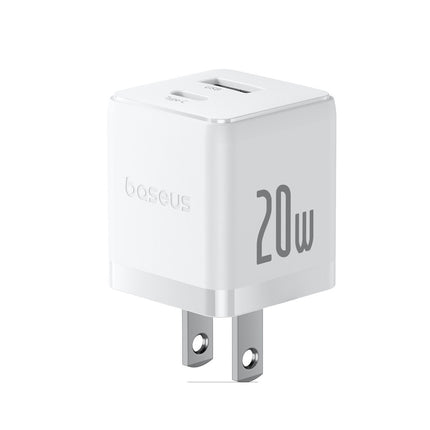Cargador Rápido 20W USB-C y USB-A Baseus