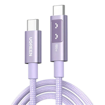 Cable USB-C Carga Rapido 100W Ugreen 1 M 480 Transf. Purpura