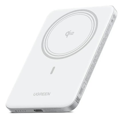 Batería Portátil Magnético 20W Delgado Blanco Carga Rápida Ugreen