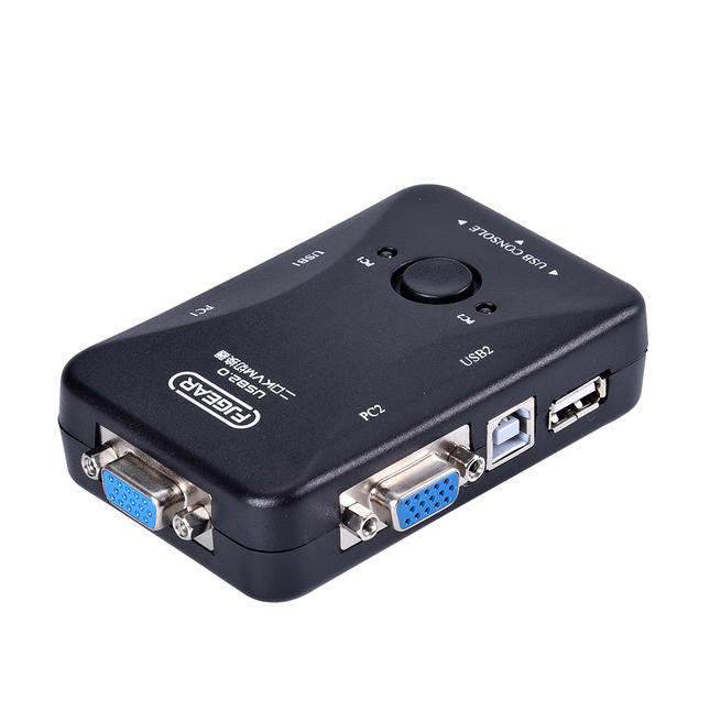 Switch VGA KVM Para 2PC y 1 monitor, Teclado y Mouse