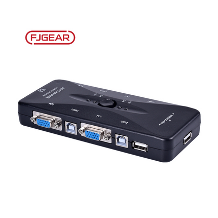 Switch VGA KVM Para 4PC, 1 monitor, 1 Teclado y 1 Mouse