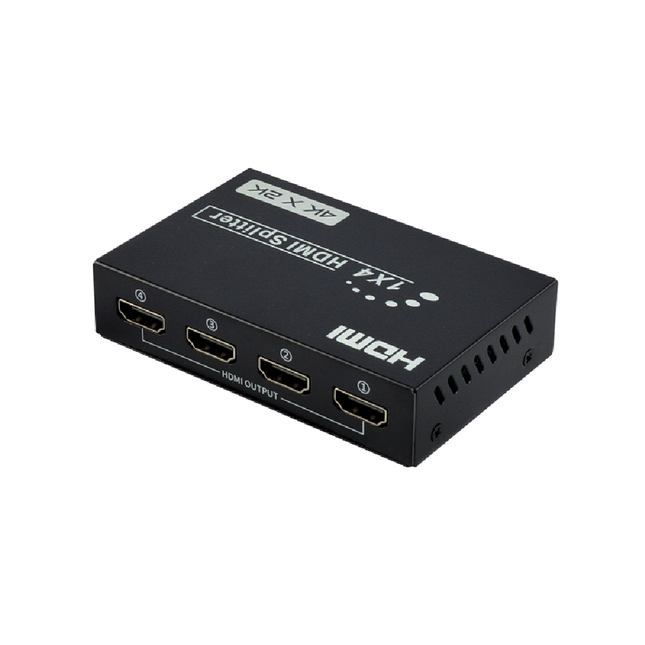 Divisor HDMI 1 entrada en 4 salidas 4K x 2K Con Audio RoHS, 3D