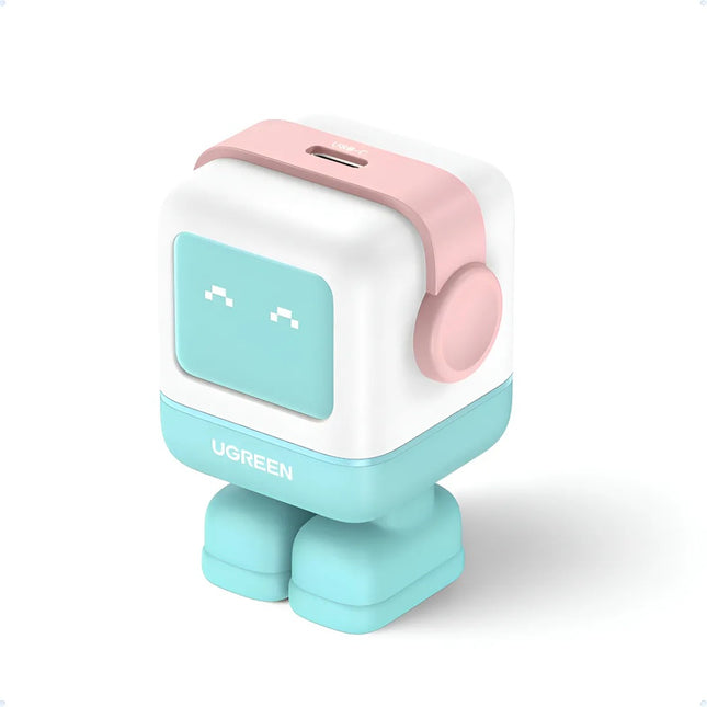 Cargador Robot 30W UGREEN Nexode GaN USB-C Carga Rápida Pink