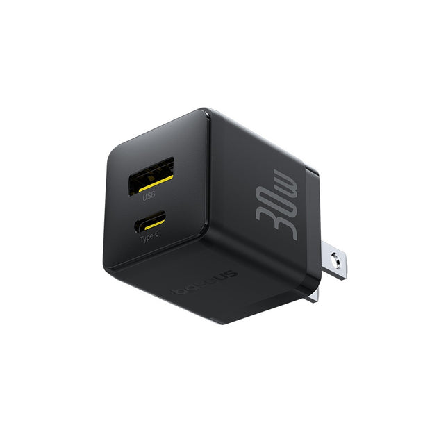 Cargador Rápido 30W USB-C y USB-A, Baseus