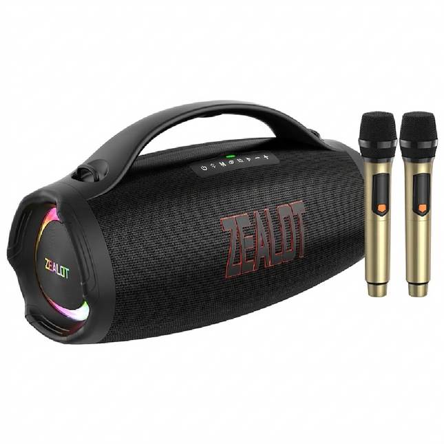 Parlante inalámbrico Zealot S98M 160W 2 Micrófonos IPX6