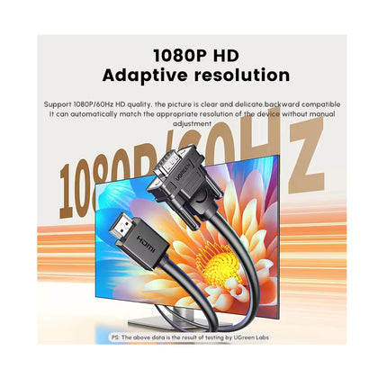 Cable HDMI a VGA 1080/60Hz 3 Metros Ugreen