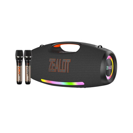 Parlante ZEALOT S89M 250W, IPX6, 48000mAh + 2 micrófonos