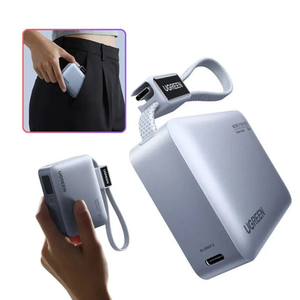 Batería Portátil 33W C/Cable USB-C 10000mAh Ugreen