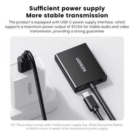 Adaptador VGA Macho a HDMI Hembra 1920x1080/6Hz Ugreen