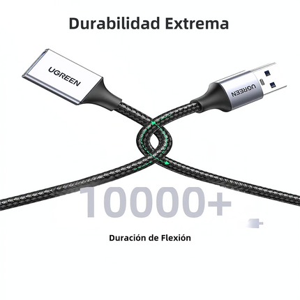 Cable Extension USB 3.0 macho a hembra Ugreen 3 Metros