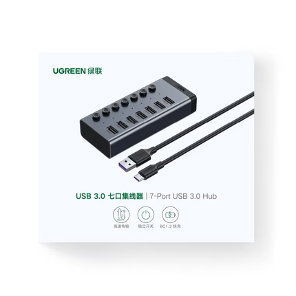 Hub UGREEN 7 puertos USB 3.0