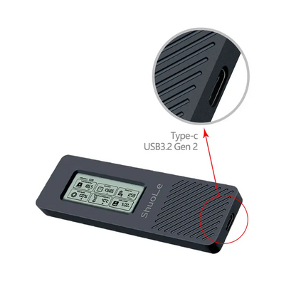 Carcasa para SSD M.2 NGFF Y NVMe, Externo, USB 3.1, Tipo-C