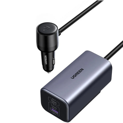 Cargador Rapido para Vehículos GAN 150W 4 puertos Ugreen