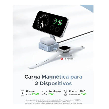 Cargador Inalámbrico Magnético 2 en 1 25W Ugreen