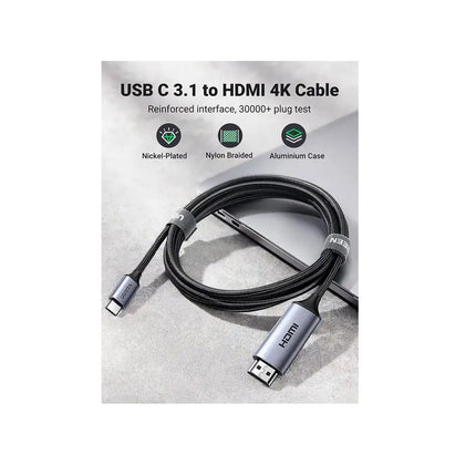 Cable Adaptador UGREEN USB C a HDMI 4Kx2k/60Hz 1.5 metros