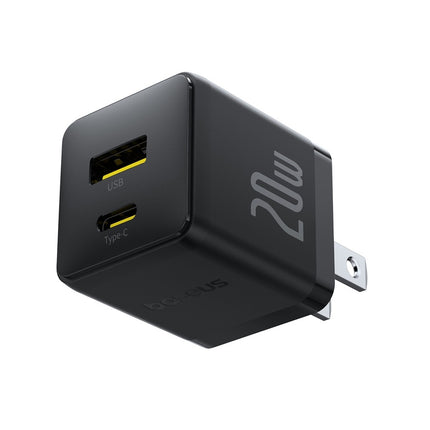 Cargador Rápido 20W USB-c y USB-A, Cable 1M 60W Baseus