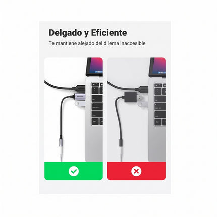 Adaptador de Audio USB2.0 a 3.5mm Ugreen