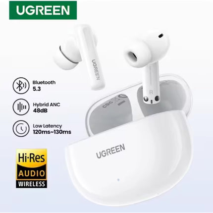 Audífonos HiTune T6, ANC, UGREEN, Bluetooth 5.3, TWS, LDAC, cancelación de ruido
