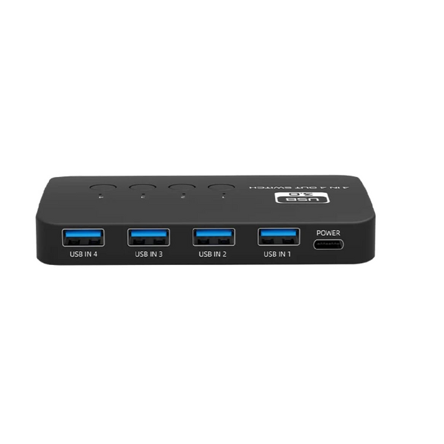 Switch USB3.0 4 entradas 4 salidas, Botón independiente