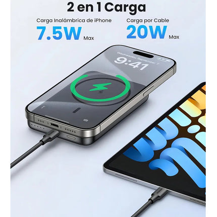 Power Bank Magnetico Tipo C Ugreen 10000 Mah 20w Magsafe