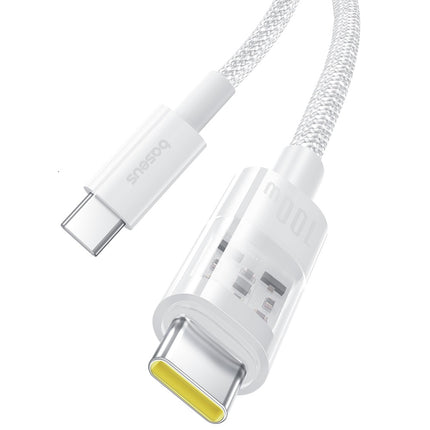 Cable Carga Rápida USB-C a USB-C, Baseus, PD 100w, 2M, PC Nylon