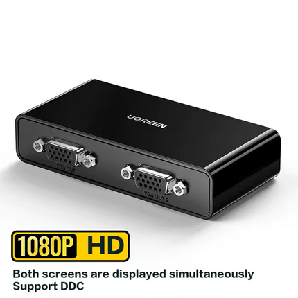 Splitter VGA 1 entrada 2 salidas 1920x1440p a 60Hz PC TV Monitor