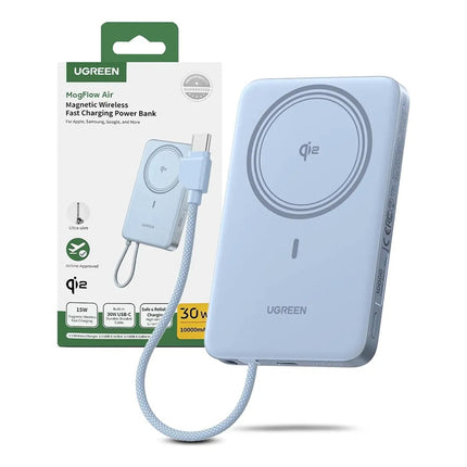 Batería Portátil Inalámbrico 30W 10000mAh Celeste Ugreen