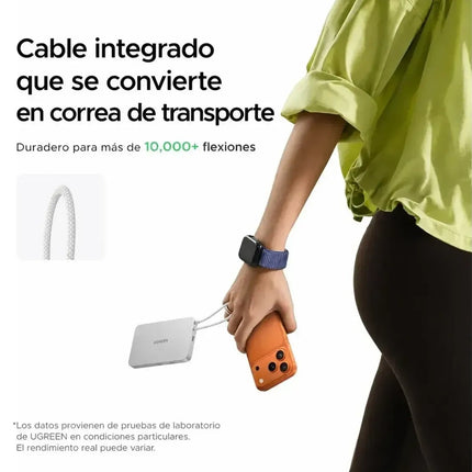 Batería Portátil Magnético 30W Con Cable UBS-C Carga Rápida Ugreen