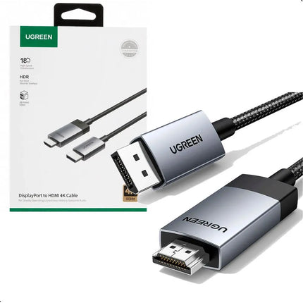 Cable DisplayPort a HDMI 4K 3 metros Ugreen
