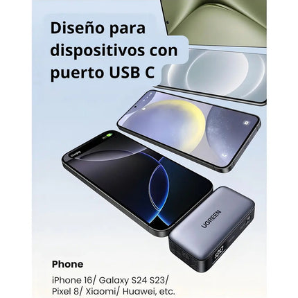 Batería Portátil 20W 5000mAh USB-C Carga Segura Ugreen