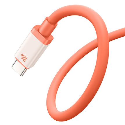 Cable Carga Rápida, USB-A a USB-C, Baseus, 2 metros, Naranja