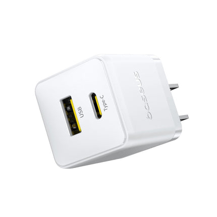 Cargador Rápido 20W USB-C y USB-A Baseus