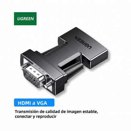 Adaptador HDMI1.4 Hembra a VGA Macho Ugreen 1080P/60Hz