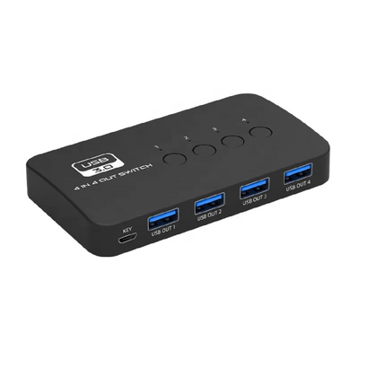 Switch USB3.0 4 entradas 4 salidas, Botón independiente