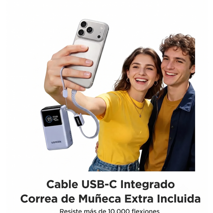 Batería Portátil 55W C/Cable USB-C 10000mAh Ugreen