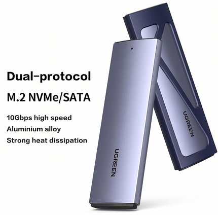 Carcasa Para SSD M.2 Sata/NVMe 10Gbps Ugreen
