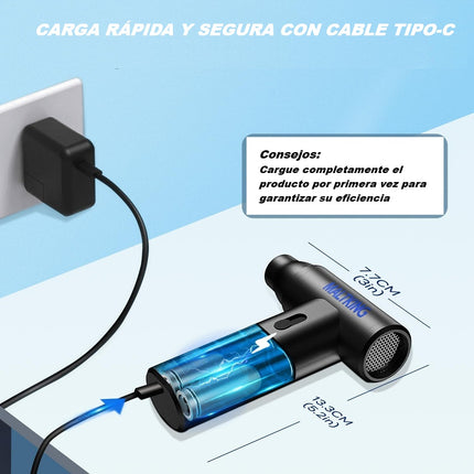 Pistola de Aire Comprimido Aspira y Sopla Velocidad 110000 RPM