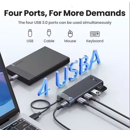 Hub USB 3.2 UGREEN, 4 puertos, 5Gbps