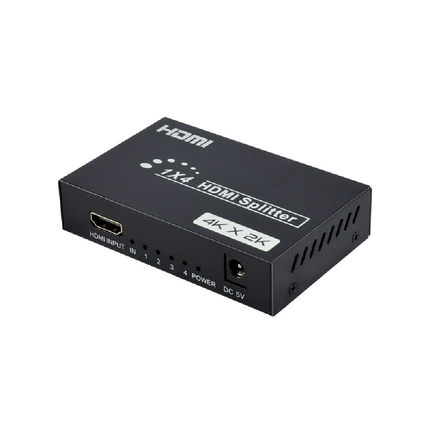 Divisor HDMI 1 entrada en 4 salidas 4K x 2K Con Audio RoHS, 3D