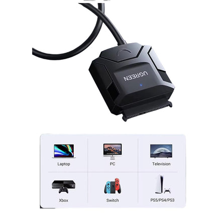 Adaptador sata UGREEN USB 3,0 SSD/HDD 3,5 y 2,5