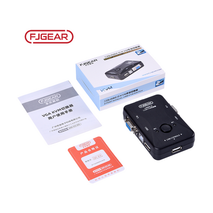 Switch VGA KVM Para 2PC y 1 monitor, Teclado y Mouse
