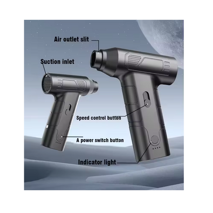 Pistola de Aire Comprimido, 2 funciones Sopla y Aspira 120000 RPM, Para Laptop, PC