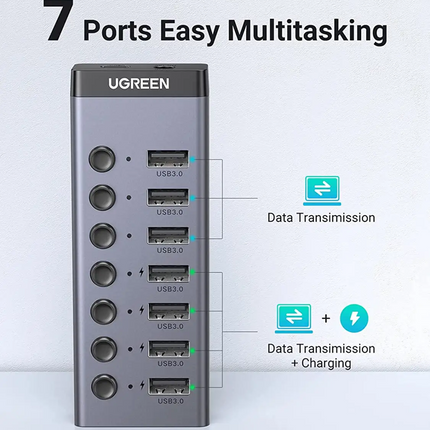Hub UGREEN 7 puertos USB 3.0