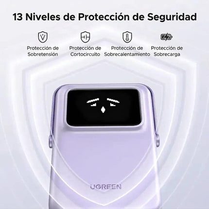 Batería Portátil Magnético 20W UBS-C Purpura Ugreen