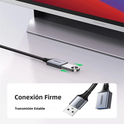 Cable Extension USB 3.0 macho a hembra Ugreen 3 Metros